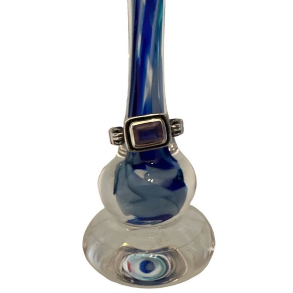 Silpada | Amethyst & Sterling Silver Ring | Size 5.5 - Picture 3 of 14